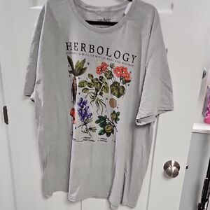 Warner Bros. Harry Potter Graphic Tee - Light Gray and Black